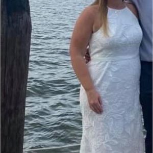 DB Studio long white dress